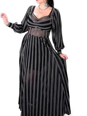 chinese dress ladies Foxblood - Lily Mesh Maxi Black - Dress